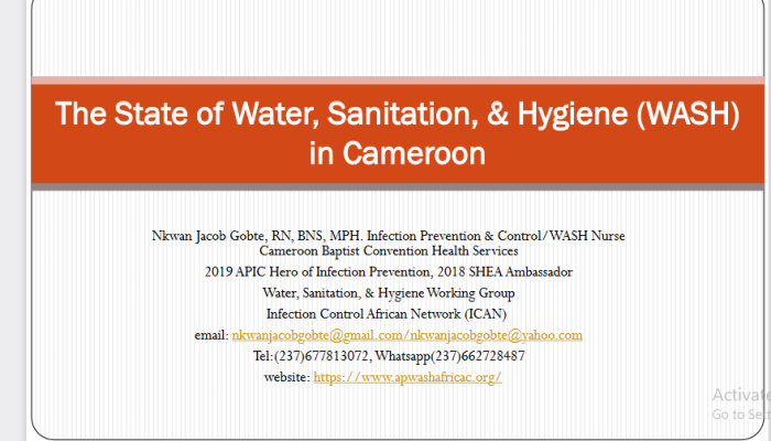 The-state-of-WASH-in-CAMEROON